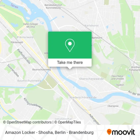 Amazon Locker - Shosha map