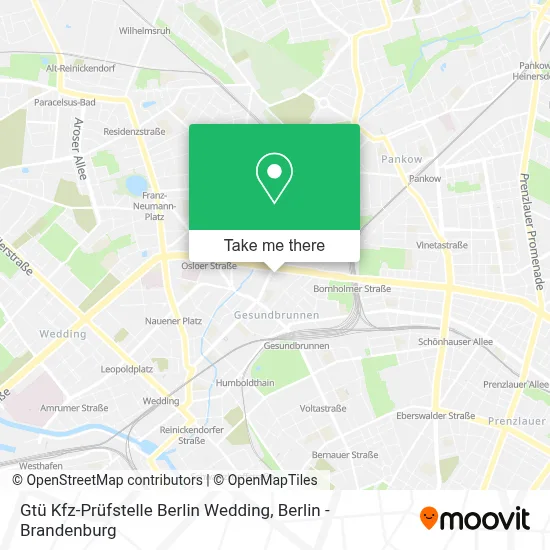 Gtü Kfz-Prüfstelle Berlin Wedding map