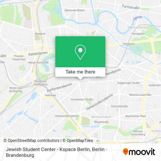 Jewish Student Center - Kspace Berlin map