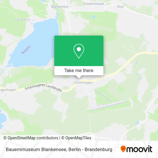 Bauernmuseum Blankensee map