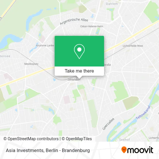 Asia Investments map