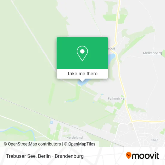 Trebuser See map