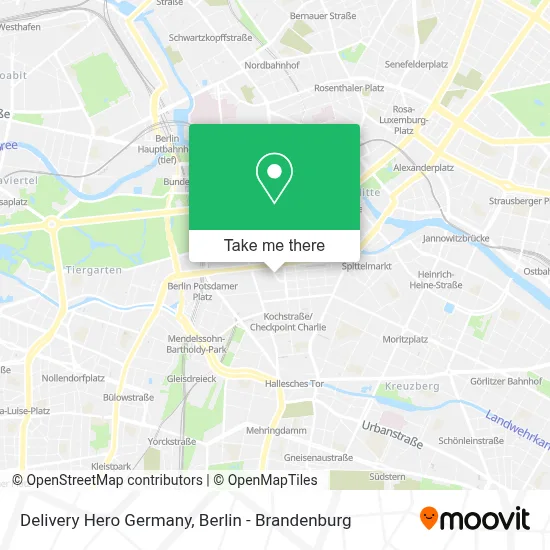 Delivery Hero Germany map