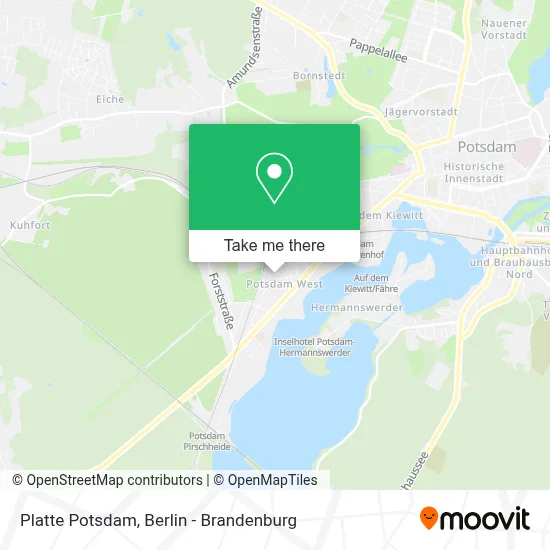 Platte Potsdam map