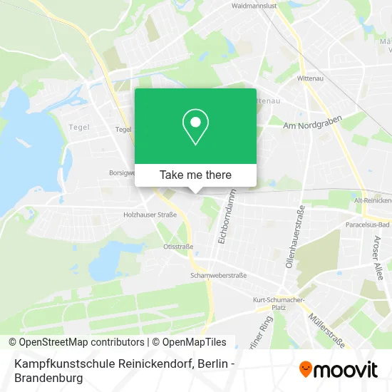 Kampfkunstschule Reinickendorf map