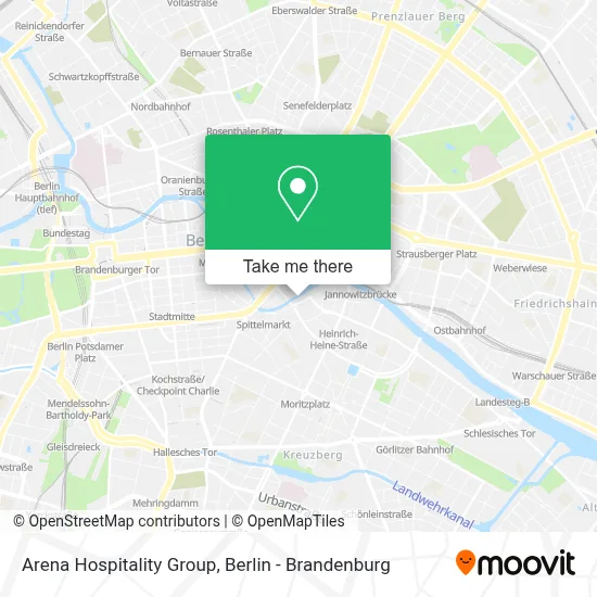 Arena Hospitality Group map