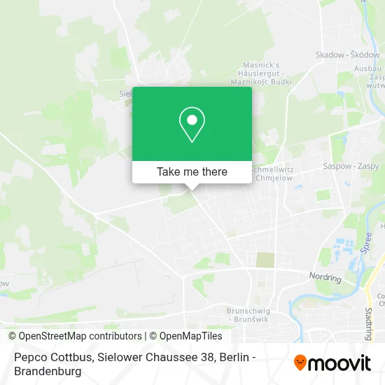 Pepco Cottbus, Sielower Chaussee  38 map