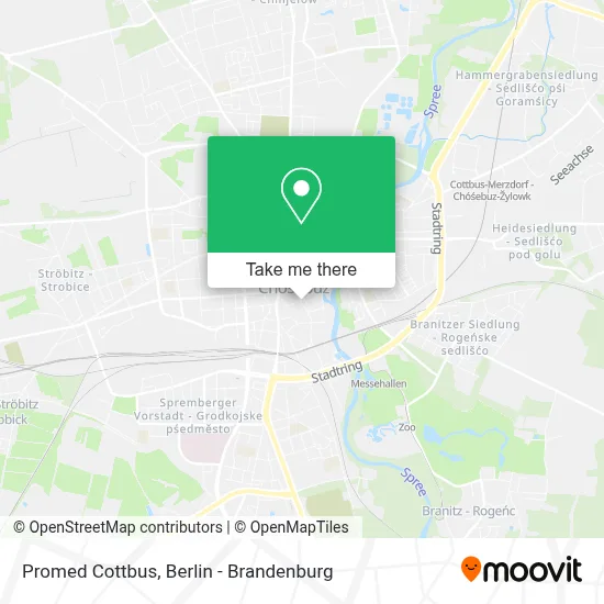 Promed Cottbus map