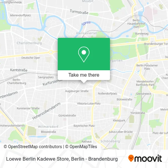 Loewe Berlin Kadewe Store map