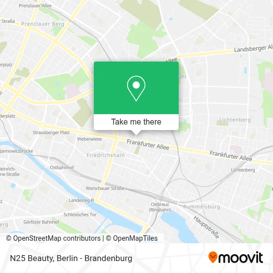 N25 Beauty map