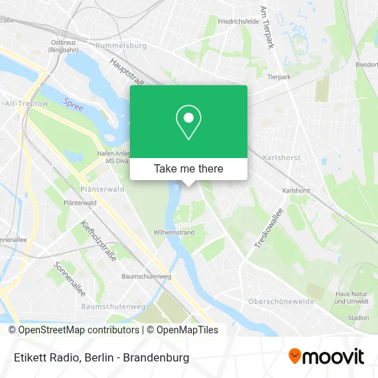 Etikett Radio map