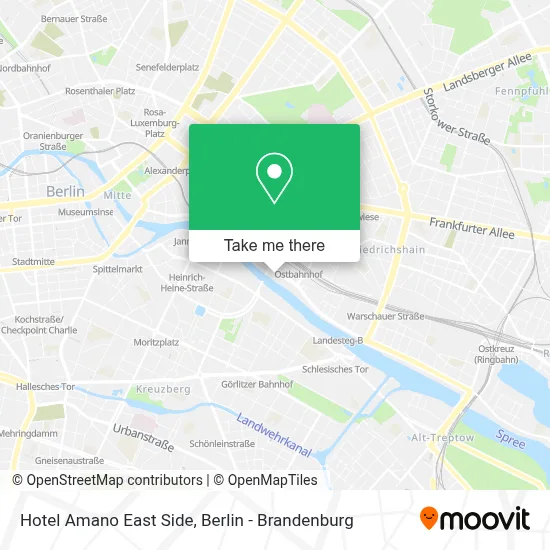 Hotel Amano East Side map