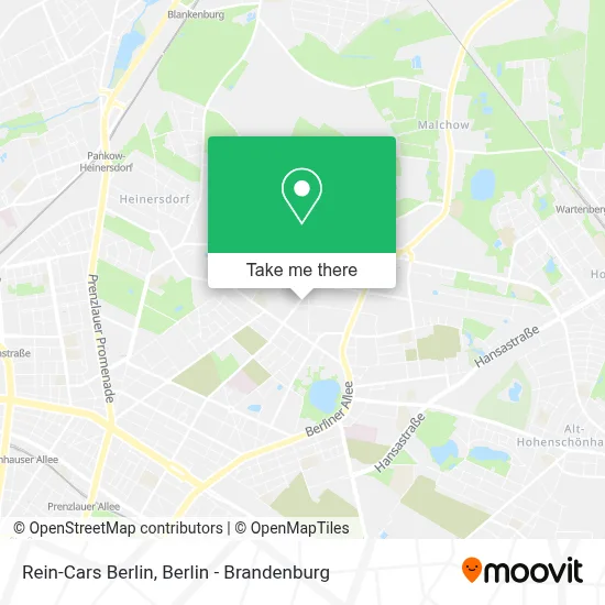 Rein-Cars Berlin map