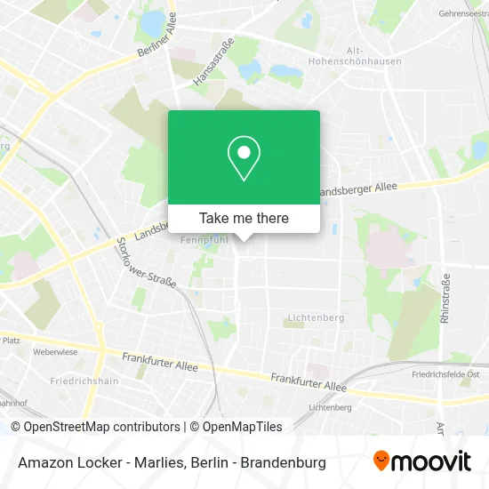 Amazon Locker - Marlies map