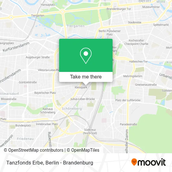Tanzfonds Erbe map