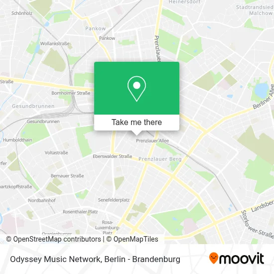 Odyssey Music Network map