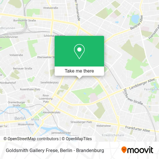 Goldsmith Gallery Frese map