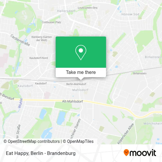 Eat Happy map