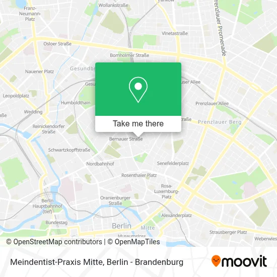 Meindentist-Praxis Mitte map