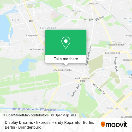 Display Dreams - Express Handy Reparatur Berlin map