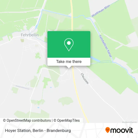 Hoyer Station map
