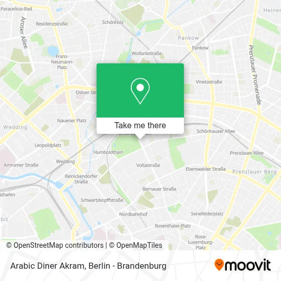 Arabic Diner Akram map