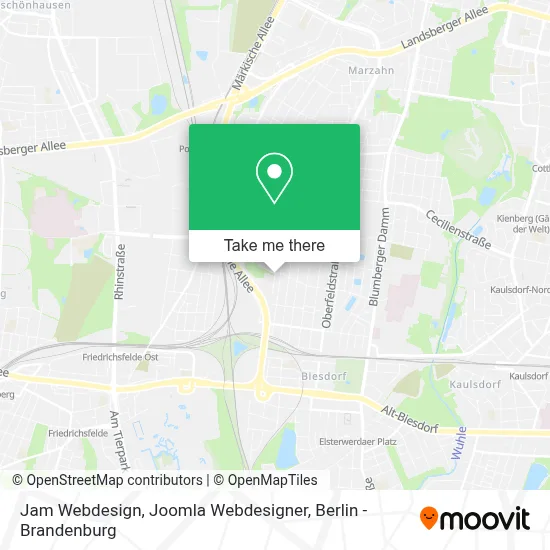 Jam Webdesign, Joomla Webdesigner map