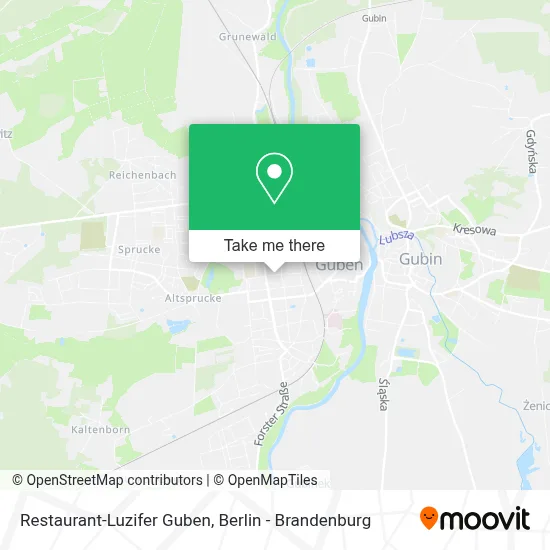 Restaurant-Luzifer Guben map