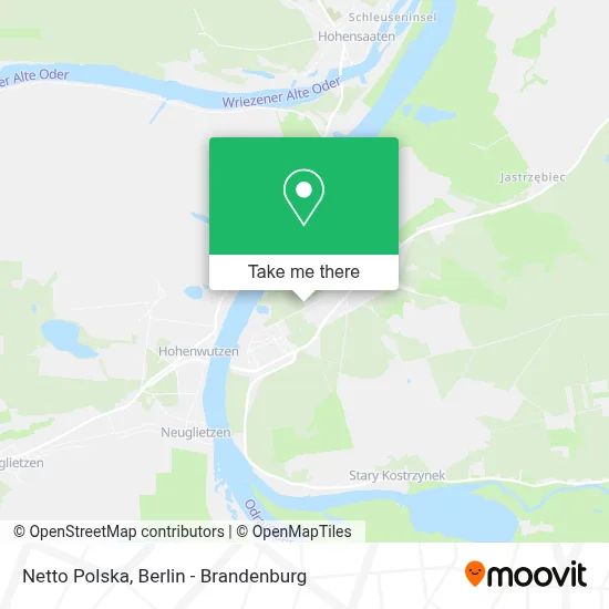 Netto Polska map