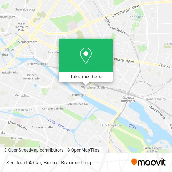 Sixt Rent A Car map