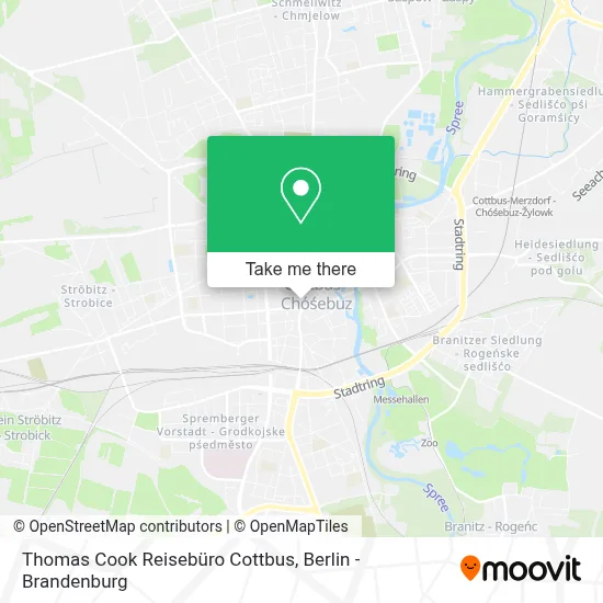 Thomas Cook Reisebüro Cottbus map