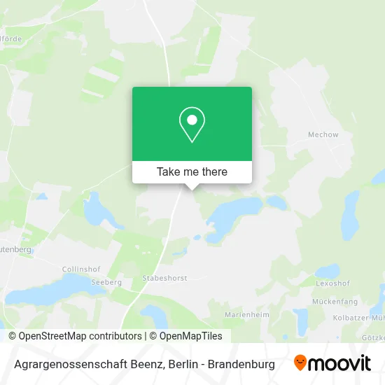 Agrargenossenschaft Beenz map