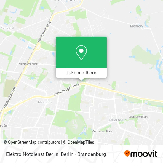 Elektro Notdienst Berlin map
