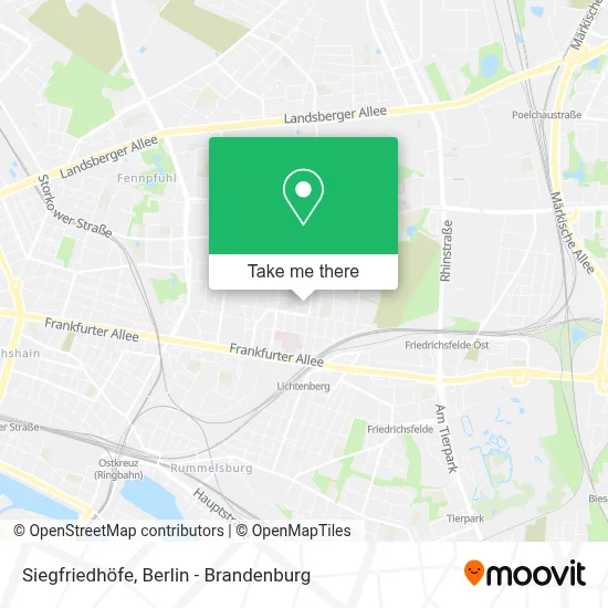 Siegfriedhöfe map