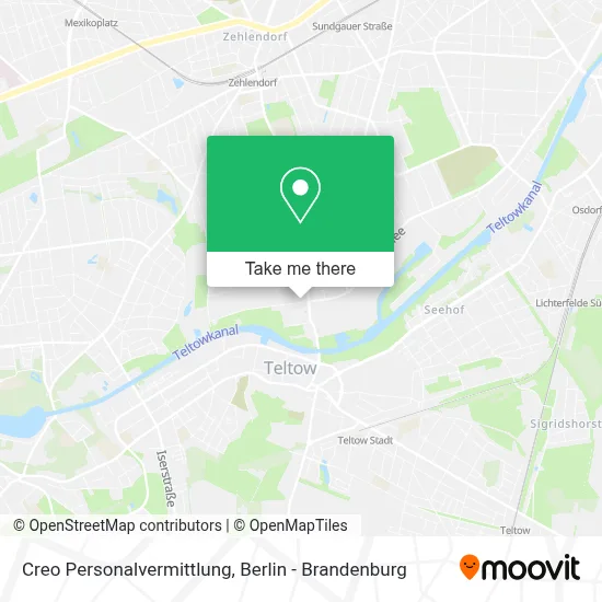 Creo Personalvermittlung map