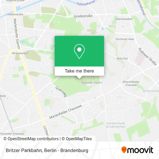 Britzer Parkbahn map