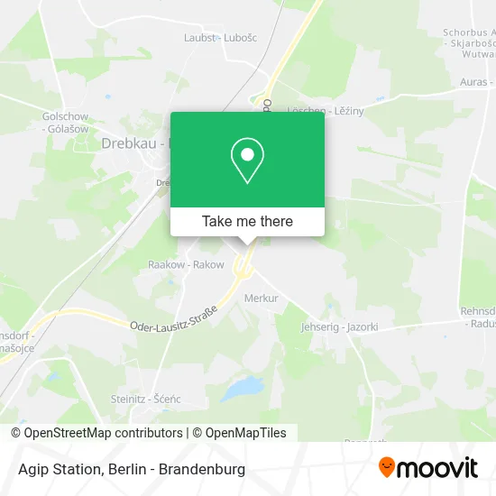 Agip Station map