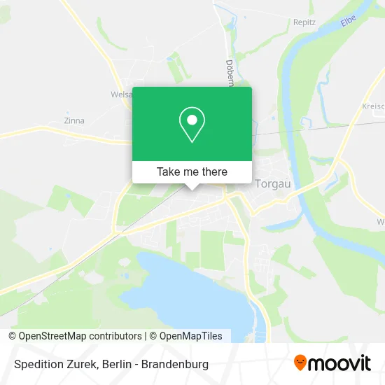 Spedition Zurek map