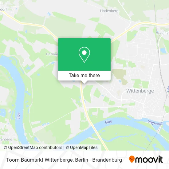 Toom Baumarkt Wittenberge map