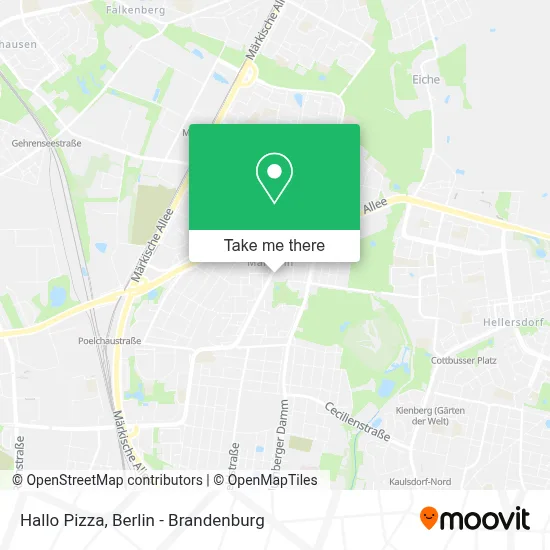 Hallo Pizza map