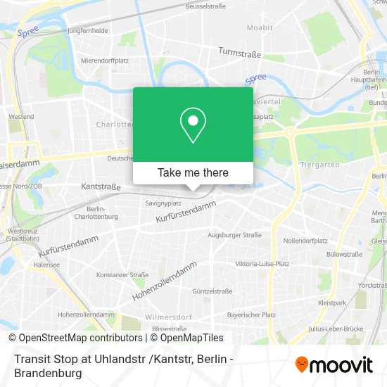 Transit Stop at Uhlandstr /Kantstr map