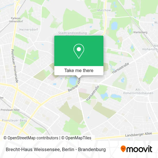 Brecht-Haus Weissensee map