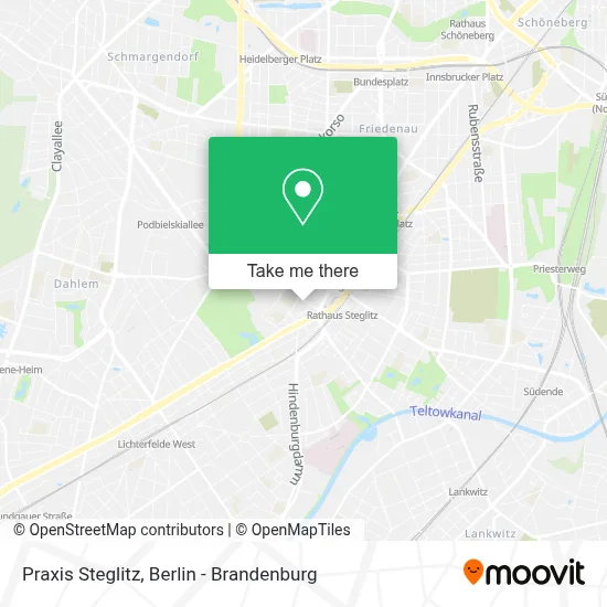 Praxis Steglitz map
