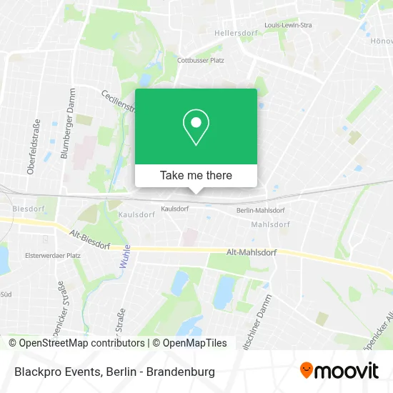 Blackpro Events map