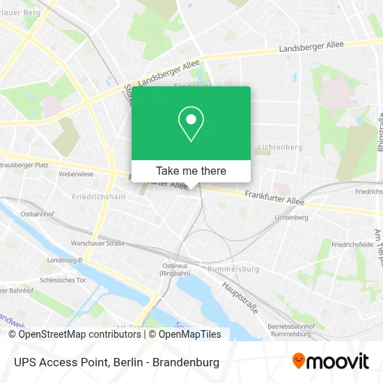 Ups Access Point map