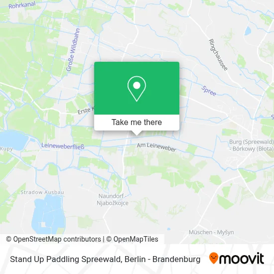 Stand Up Paddling Spreewald map