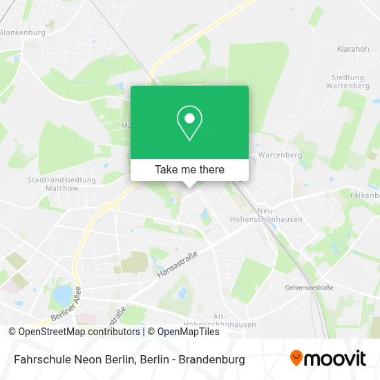 Fahrschule Neon Berlin map