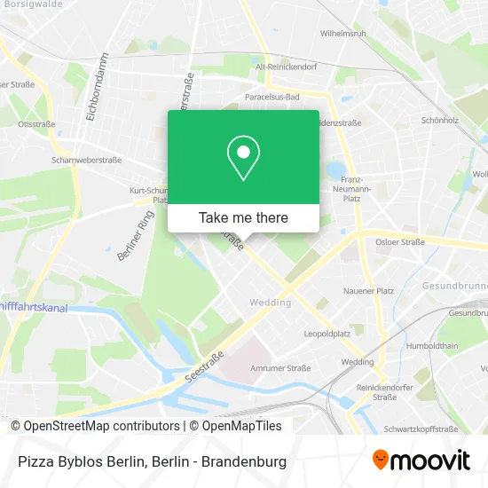 Pizza Byblos Berlin map