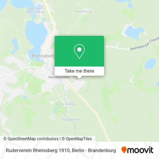 Ruderverein Rheinsberg 1910 map