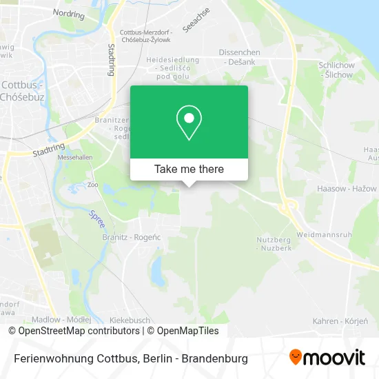 Ferienwohnung Cottbus map